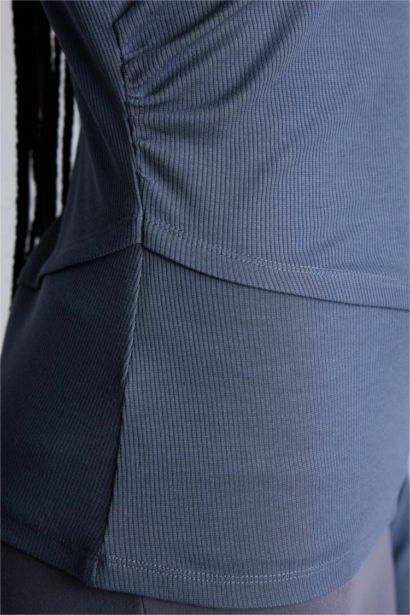 Slım Fıt Modal Uzun Kollu Tişört