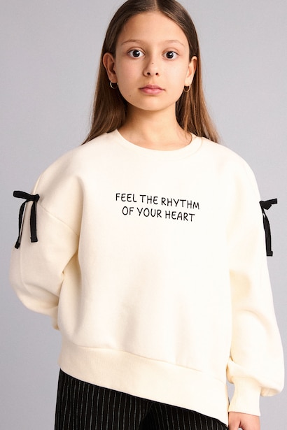 Oversize Fit Crew Neck Sweatshirt