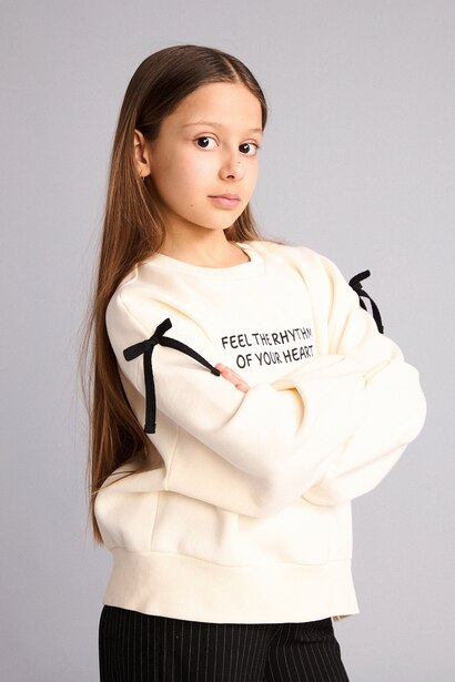 Oversize Fit Crew Neck Sweatshirt