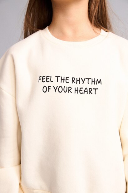 Oversize Fit Crew Neck Sweatshirt