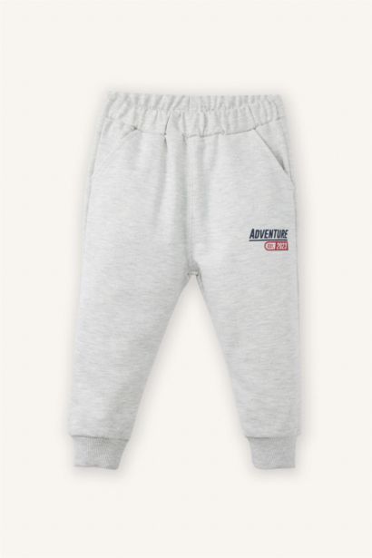 طقم بيبي اولادي بطبعة شعار اوفر سايز - قطعتين