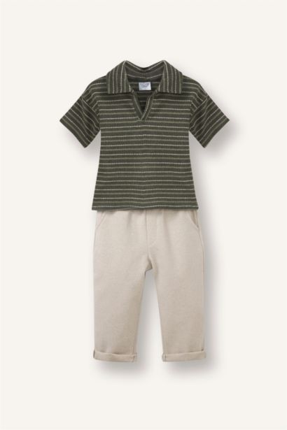 Baby Boy Knit-Look 2 Piece Set