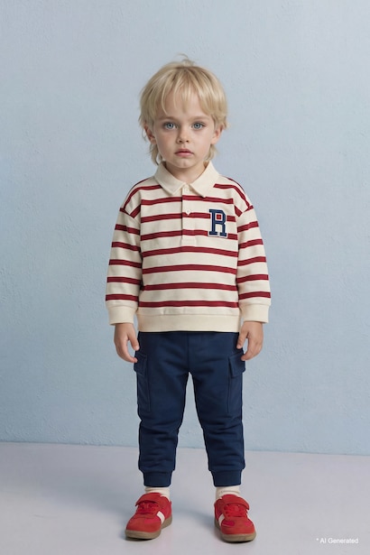 Ensemble Sweatshirt rayé et Pantalon pour bébé garçon