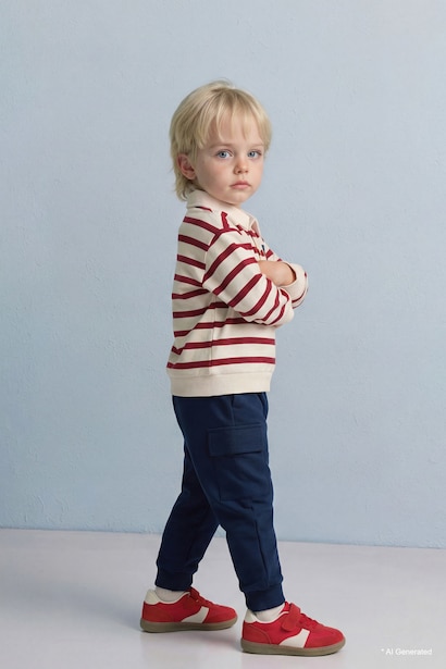 Ensemble Sweatshirt rayé et Pantalon pour bébé garçon