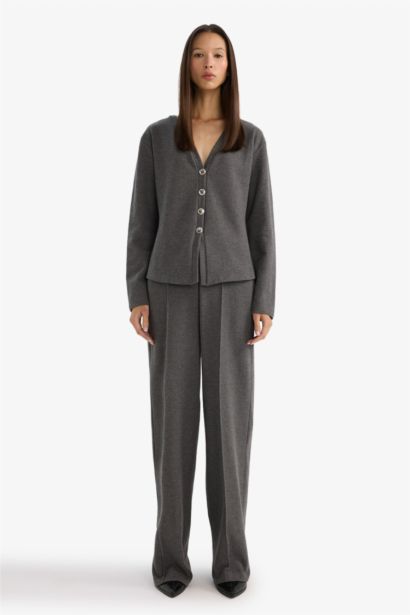 Regular Fit V-Neck Cardigan