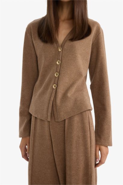 Regular Fit V-Neck Cardigan