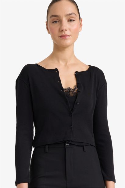 Slim Fit V-Neck Ribbed T-Shirt