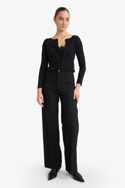 Slim Fit V-Neck Ribbed T-Shirt