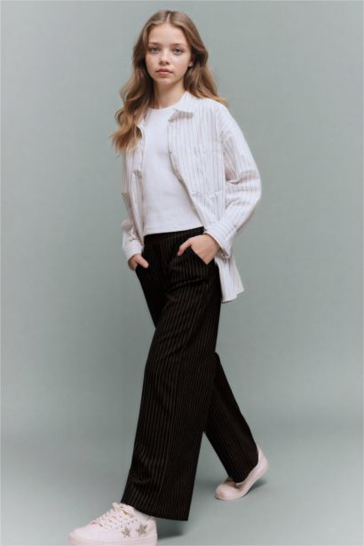 بنطرون بناتي وايد ليج برجل واسع