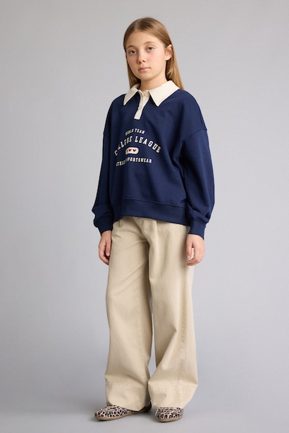 Girl Wide Leg Tencel Trousers
