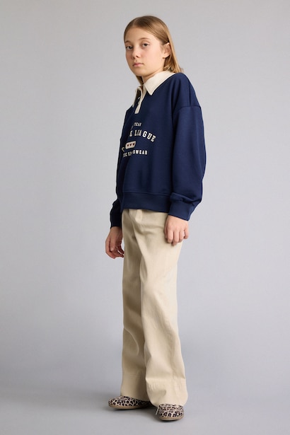Girl Wide Leg Tencel Trousers