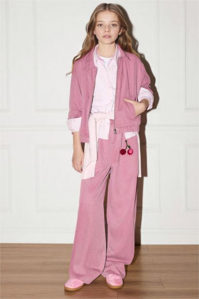 Wıde Leg Tencel Pantolon Kız Çocuk