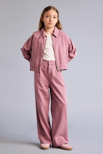 Girl Wide Leg Tencel Trousers