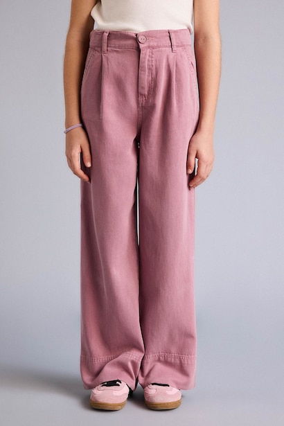 Girl Wide Leg Tencel Trousers