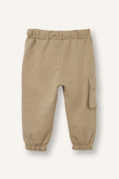 Regular Fıt Sweatshirt Kumaşı Pantolon Erkek Bebek