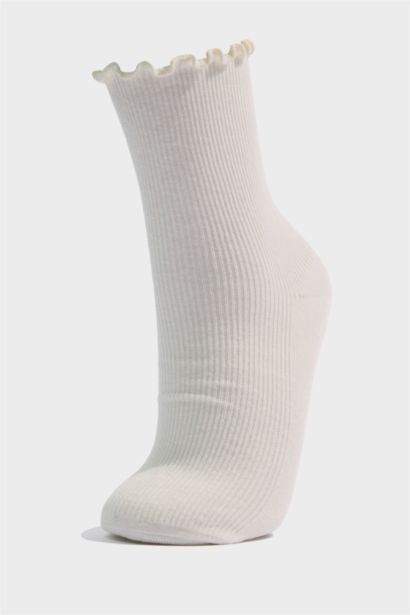 Kadın 5'li Pamuklu Uzun Çorap