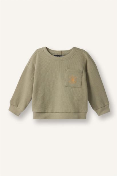 سويت شيرت بيبي اولادي مطبوع قصة عادية