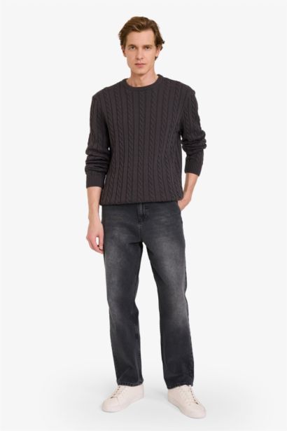 Standard Fit Zipper Knitwear Pullover