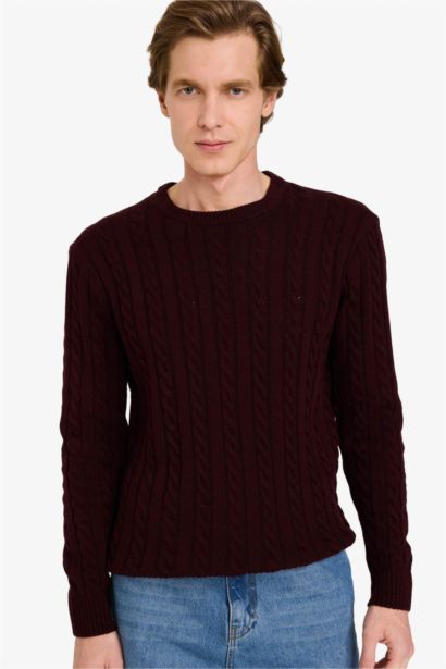 Standard Fit Zipper Knitwear Pullover
