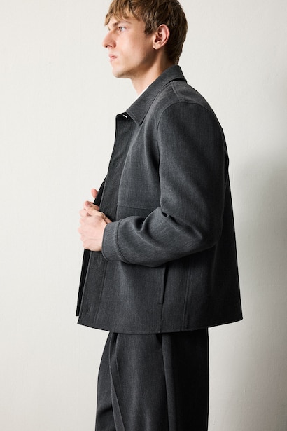Regular Fıt Polo Yaka Astarlı Blazer Ceket