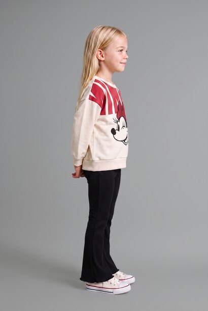 Disney Mickey & Minnie 2'li Takım Sweatshirt Tayt Kız Bebek