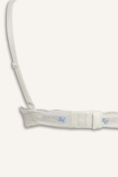 Dantel Detaylı Ribana Çıkarılabilir Pedli Balensiz Bralet