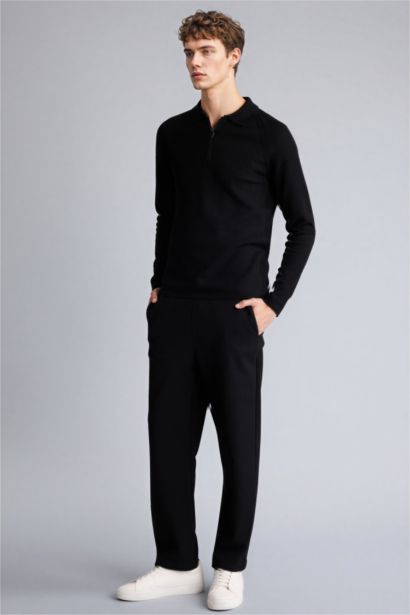 Relax Fit Elastic Waist Sweatpants