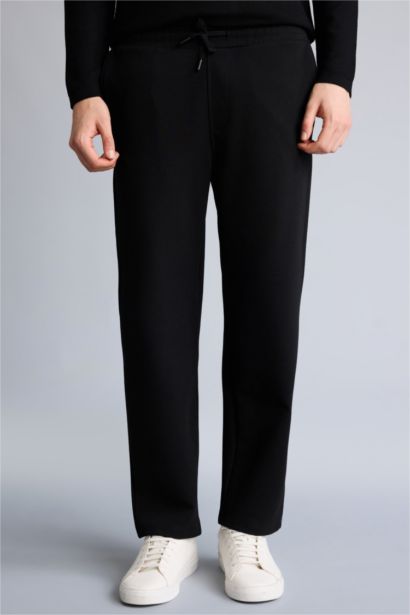 Relax Fit Elastic Waist Sweatpants