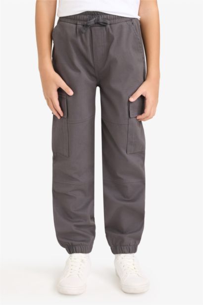 Kargo Jogger Gabardin Pantolon Erkek Çocuk