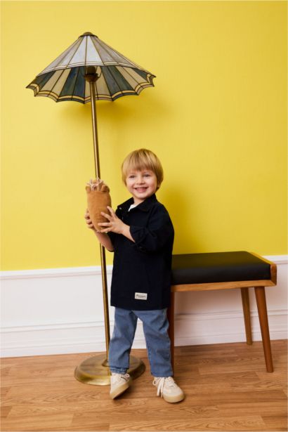 Chemise en gabardine à manches longues pour bébé garçon