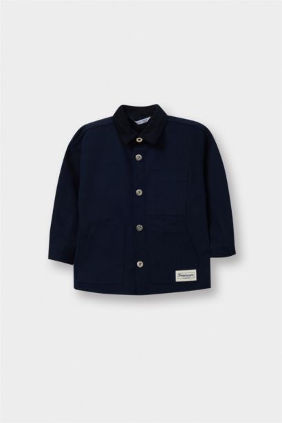 Chemise en gabardine à manches longues pour bébé garçon