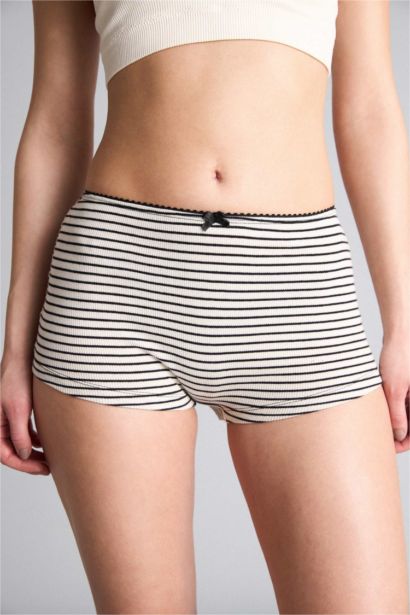 Striped Ribbed Boxer