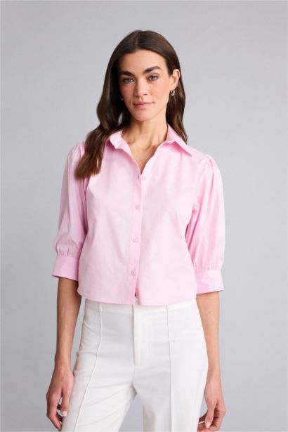 Regular Fit Poplin Short Sleeve Shirt