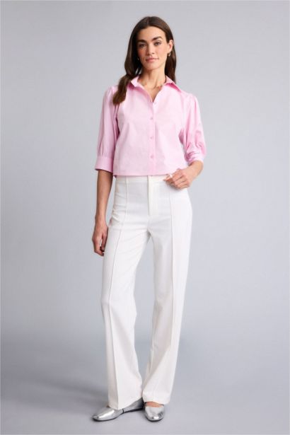 Regular Fit Poplin Short Sleeve Shirt