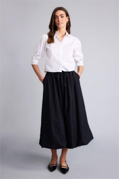 Chemise popeline à manches courtes Coupe régulière