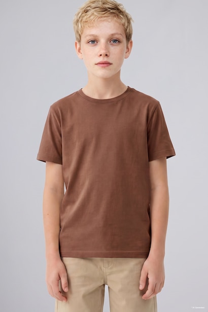 Boy 100% Cotton Oversize Basic T-Shirt