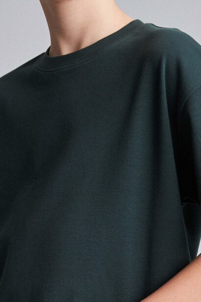 T-shirt oversize à col rond et manches courtes pour garçon