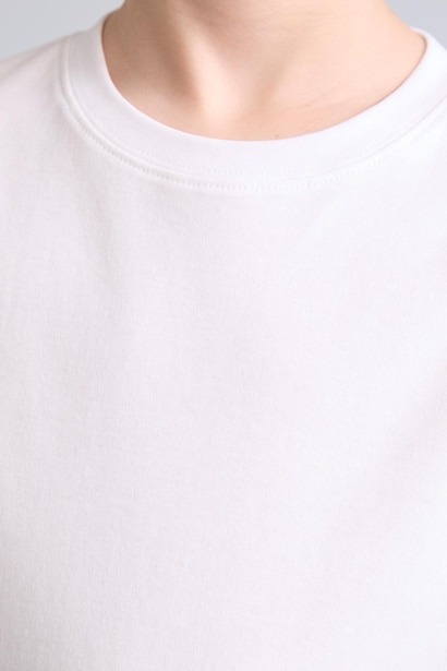 Boy Oversize Fit 100% Cotton Crew Neck Short Sleeve T-Shirt