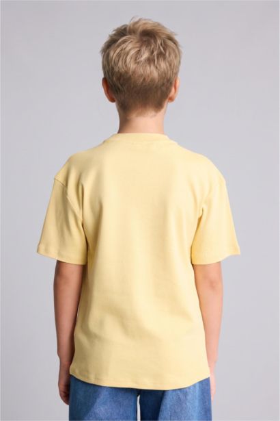 %100 Pamuk Oversize Basic Tişört Erkek Çocuk
