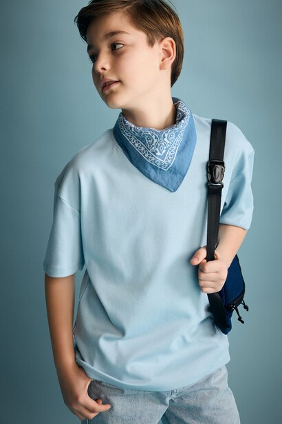Boy Oversize Crew Neck Short Sleeve T-Shirt
