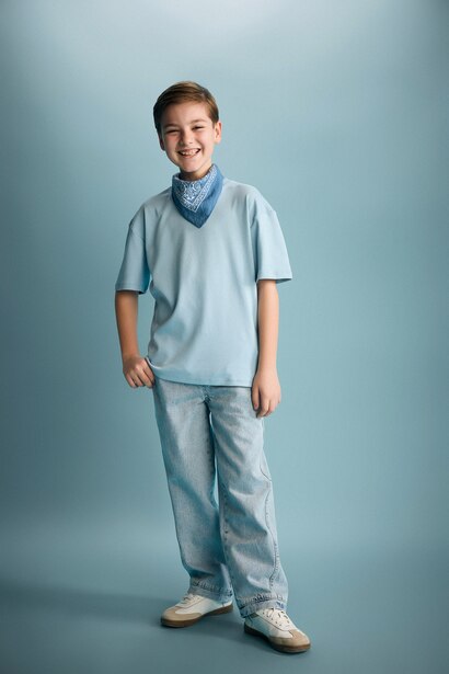 Boy Oversize Crew Neck Short Sleeve T-Shirt