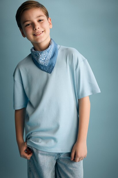 Boy Oversize Crew Neck Short Sleeve T-Shirt
