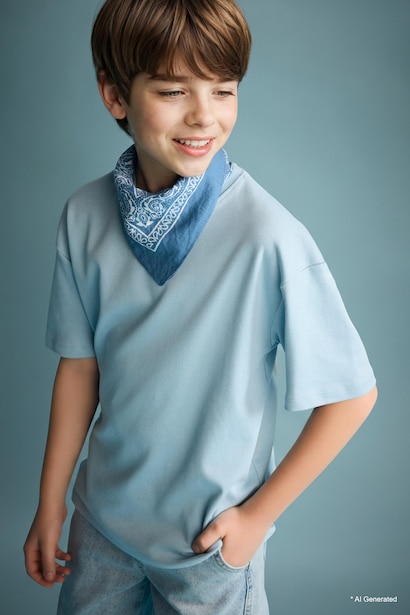Boy Oversize Crew Neck Short Sleeve T-Shirt