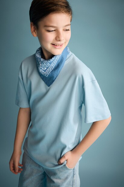 Boy Oversize Crew Neck Short Sleeve T-Shirt