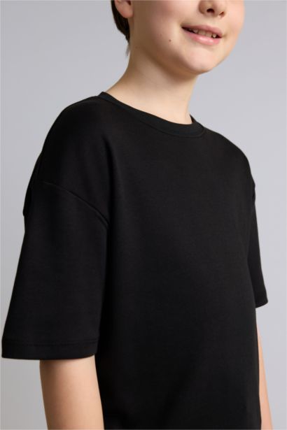 Boy Oversize Fit Crew Neck T-Shirt