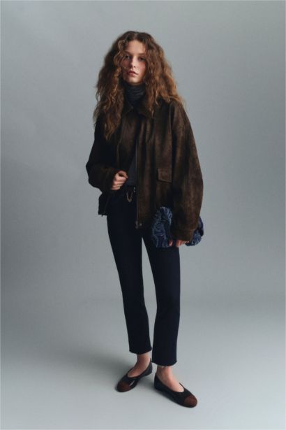 جاكيت جلد صناعي داد فيت بياخة بولو مقاوم للماء