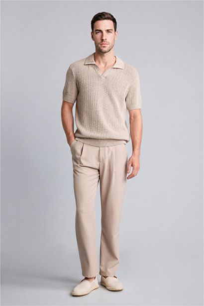 Standard Fit Short Sleeve Polo T-Shirt