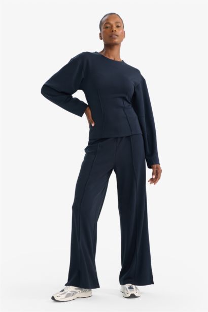 Wide Leg Elasticate Waist Sweatpants