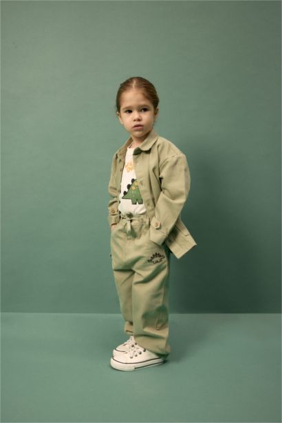 Baby Boy Gabardine Long Sleeve Shirt