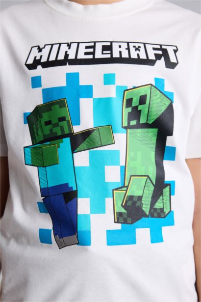 Mınecraft Tişört Şort 2'li Takım Erkek Çocuk